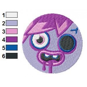 Zommer Moshi Monsters Embroidery Design
